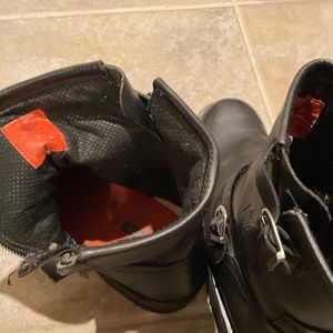 Harley Davidson Black Leather Boots  size 11
